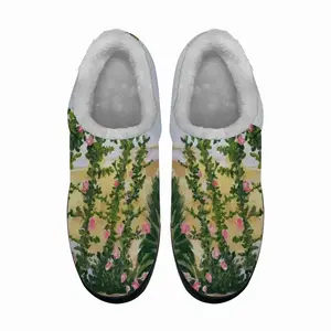 Men Roses Cotton Slippers