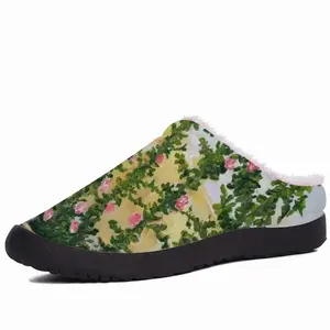 Men Roses Cotton Slippers