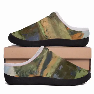 Men Autumn Landscape Cotton Slippers