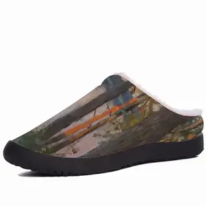 Men Pine Trees Evening Cotton Slippers