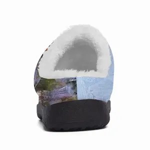 Men Evening In A Pine Forest Cotton Slippers