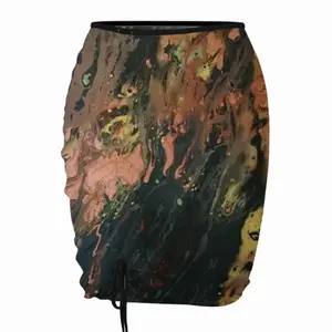 Bronze Abstraction Beach Skirt