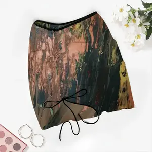 Bronze Abstraction Beach Skirt