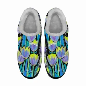 Men Morning Sun In Tulips Cotton Slippers