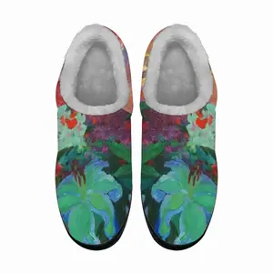 Men A Large Bouquet With Lilies Cotton Slippers