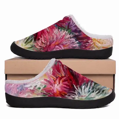 Men Fall Flowers Bouquet Cotton Slippers