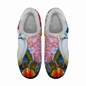 Men In Love Cockatoo Parrots Cotton Slippers