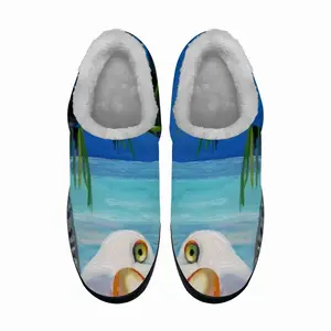 Men Seagull Beach Mob Cotton Slippers