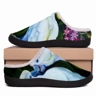 Men Unexpected Kiss Parrots Cotton Slippers