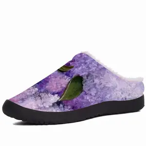 Men Aroma Of Lilac Cotton Slippers