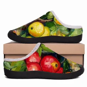 Men Butterfly Teasing Apple Tree Cotton Slippers