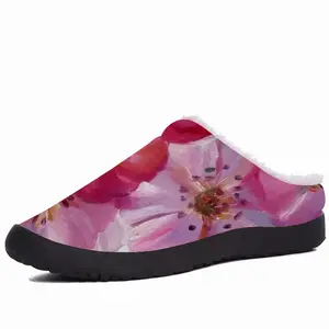 Men Sakura Cherry Blossoms Cotton Slippers