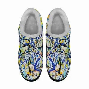 Men Blue Sky Thinking On Its Way Cotton Slippers