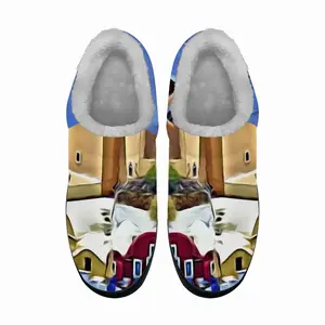 Men Santorini Oia Maisonette Cotton Slippers