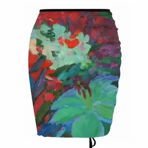 A Large Bouquet With Lilies Beach Skirt