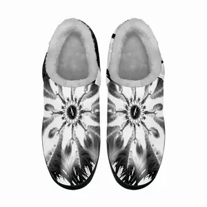 Men Feathers Cotton Slippers