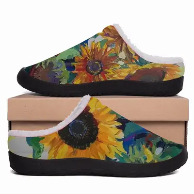 Men The Sunflowers Cotton Slippers