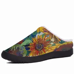 Men The Sunflowers Cotton Slippers