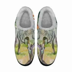 Men Olive Trees Cotton Slippers