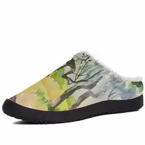 Men Olive Trees Cotton Slippers