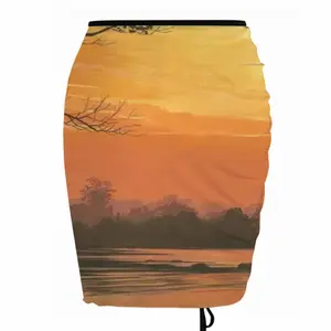 Setting Sun Of Tranquility Beach Skirt