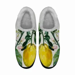 Men Lemon Branch Cotton Slippers