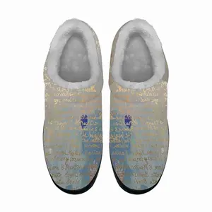 Men “Heart Of Perfect Wisdom Sutra” Cotton Slippers