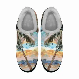 Men Paradise Palms Cotton Slippers