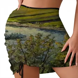 Country Landscape Realism Beach Skirt