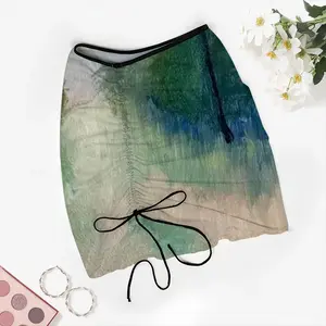 Countryside Impressionist Landscape Beach Skirt