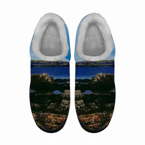 Men Coastal View Fom Staxigoe Cotton Slippers