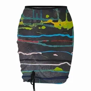 Horizontal Drip Beach Skirt