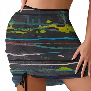 Horizontal Drip Beach Skirt