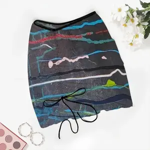 Horizontal Drip Beach Skirt