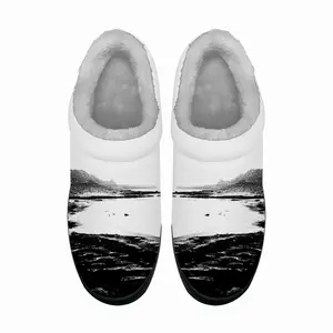 Men Moody View Of Castletown Harbour Cotton Slippers