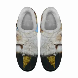 Men A Friendly Wild Red Dead Cotton Slippers