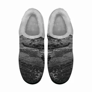 Men River In Flood Cotton Slippers