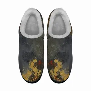 Men Rivers Of Gold Cotton Slippers