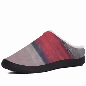 Men Red Divide Cotton Slippers