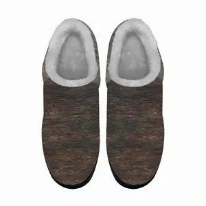 Men Rustic Wood Cotton Slippers