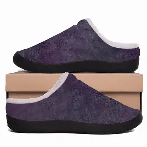 Men Purple Illusion Cotton Slippers