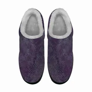 Men Purple Illusion Cotton Slippers