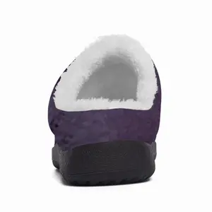 Men Purple Illusion Cotton Slippers