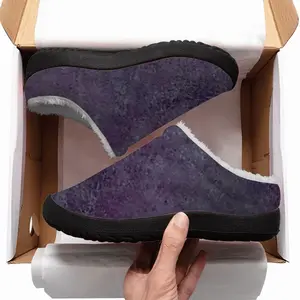 Men Purple Illusion Cotton Slippers