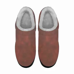 Men Burnt Red Clouds Cotton Slippers