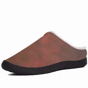 Men Burnt Red Clouds Cotton Slippers