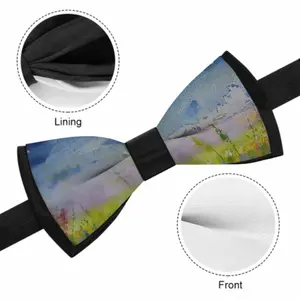 Field In Summer Twilight Men's Bow Tie