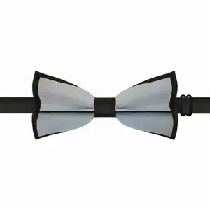 Charcoal White No 1 Series 4 Men's Bow Tie