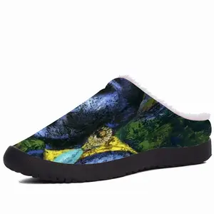 Men Blue Flame Fashion Interior Gift Idea Cotton Slippers