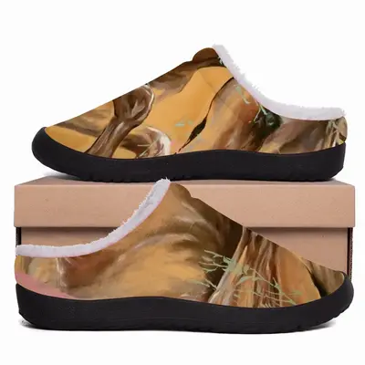 Men Devotion Prints Cotton Slippers